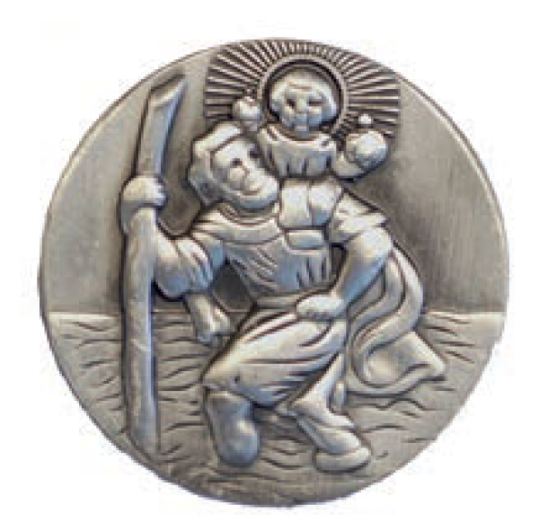 Magnet Metall St. Christophorus 3,6cm